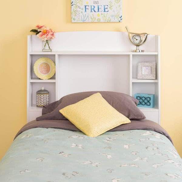 Prepac Astrid Bedroom Collection White Astrid Twin Headboard - Multiple Options Available