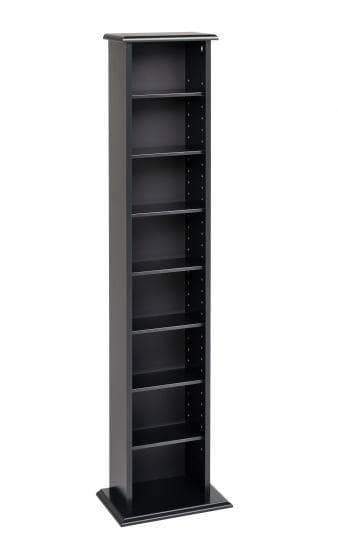 Prepac Multimedia Storage Black Slim Multimedia Storage Tower - Multiple Options Available