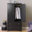 Prepac Sonoma Bedroom Black Sonoma 2 Door Armoire - Multiple Options Available
