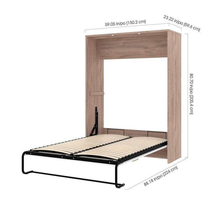 Cielo 59W Full Murphy Wall Bed - Available in 2 Colors